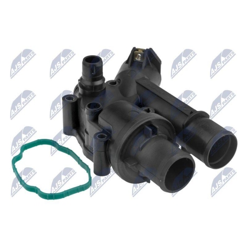 Flansa lichid racire Peugeot 4007 4x4, 407, 508, 607, 807, Citroen C5 2, C5 3, C6, C8, Cu senzor, 9657182080