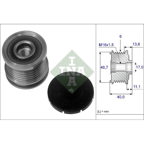 Fulie alternator Ina 535008510