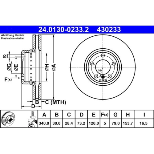 ATE Disc frana