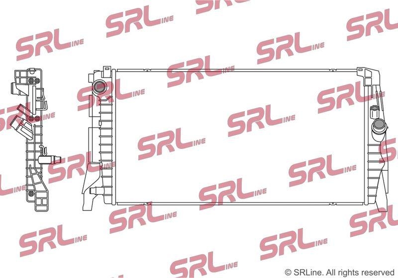 Radiator Bmw Seria 1 (F40) 19-, 2 Active/Gran Tourer (F45/46) 14-, 2 Gran Coupe (F44) 20-, X1 F48 15-, X2 F39 18-; Mini Countryman 17-, motor: 1.5 T, 2.0 T, intrare/iesire conectare rapida, 680x372x26, SRLine, Aluminiu/ Plastic brazat, 17118486978