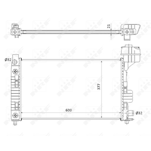 Radiator racire motor Nrf 54718