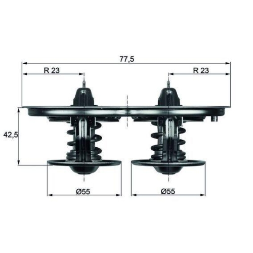 MAHLE termostat,lichid racire BEHR