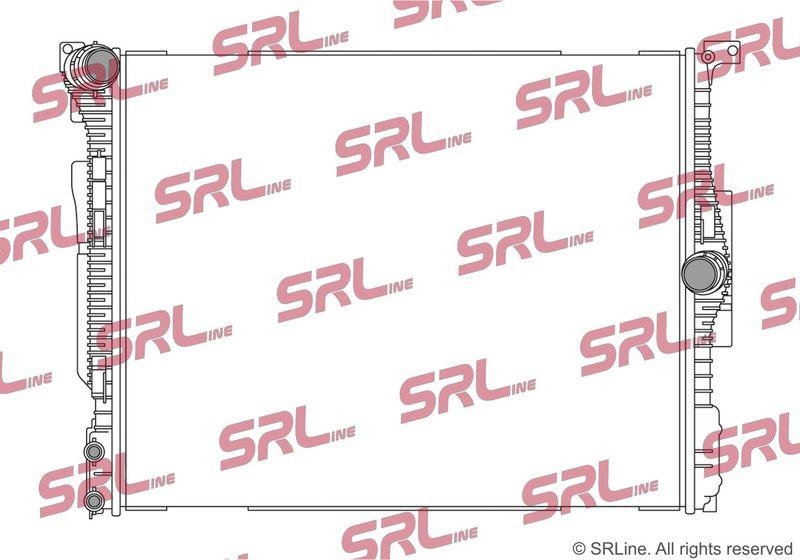 Radiator BMW Seria 3 F30/31 11-, 3 Gt F34 13-, 4 F32/33 13-, motor: 2.0 T, 3.0 R6 T, intrare/iesire conectare rapida, 600x494x26, SRLine, Aluminiu/ Plastic brazat, 17118652497; 8652497