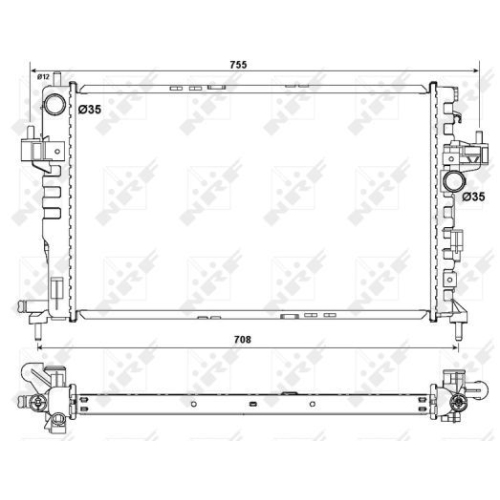 Radiator racire motor Nrf 54753