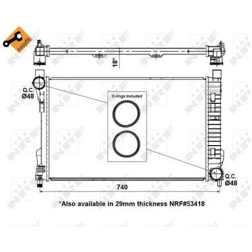 Radiator racire motor Nrf 55310