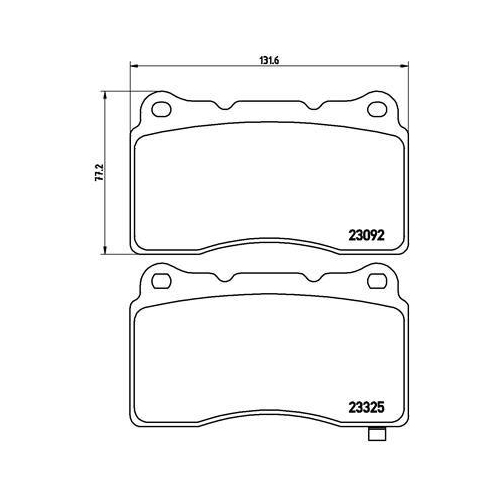 Placute frana Dodge Viper Convertible, Viper Coupe; Honda Civic Ix (Fk); Mitsubishi Lancer 6 (Cj , Lancer 7 (Cs A, Lancer 8 (Cy A; Subaru Brz, Impreza Estate (Gg), Impreza Liftback (Gr, Impreza Saloon (Gd), Impreza Saloon (Ge, Wrx Sedan (Gj); Toyota Gt 86