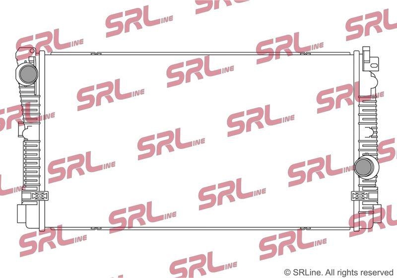 Radiator BMW Seria 3 (G20/G21) 19-, motor: 2.0 T, intrare/iesire conectare rapida, 615x343x32, SRLine, Aluminiu/ Plastic brazat, 17115A30680; 17115A30682
