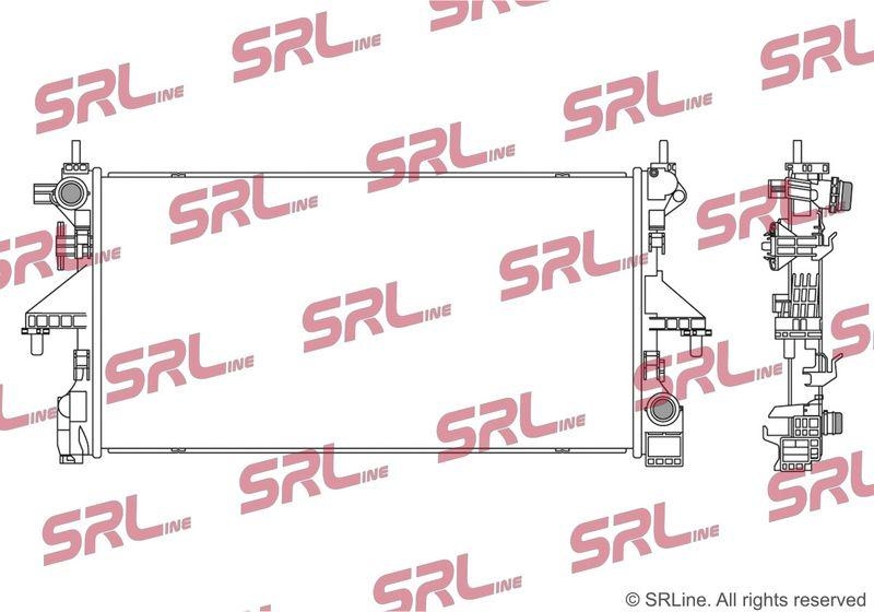 Radiator Citroen Jumper 14-; Peugeot Boxer 14-, motor: 2.0 HDI, 2.2 HDI, intrare/iesire conectare rapida, 780x398x26, SRLine, Aluminiu/ Plastic brazat, 1613996380; 1626264480