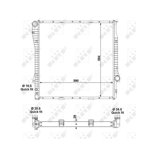 Radiator racire motor Nrf 55329