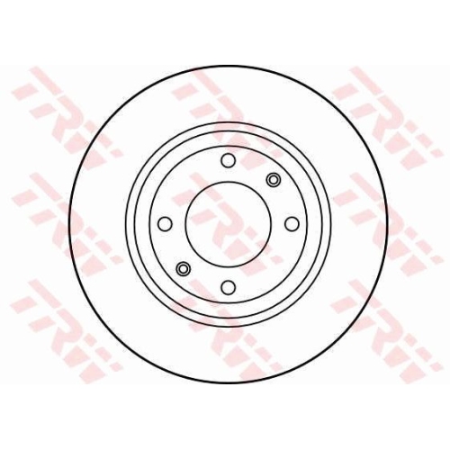 Disc frana Trw DF1220, parte montare : Punte fata