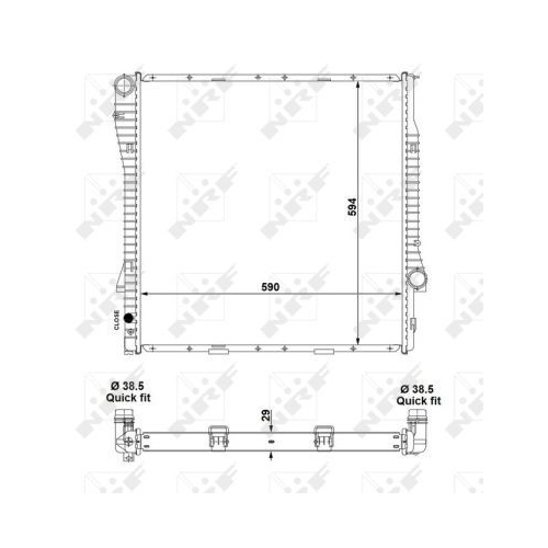 Radiator racire motor Nrf 55330