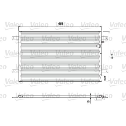 VALEO Condensator, climatizare