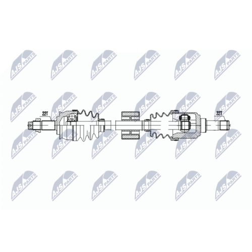 Planetara Fiat Panda 1.1, 1.2 2003-, Dreapta, NPW-FT-071