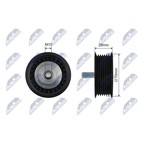 Rola ghidare curea transmisie Audi A8, Vw Passat, Phaeton, Touareg 6.0 W12 2001-, 464-99