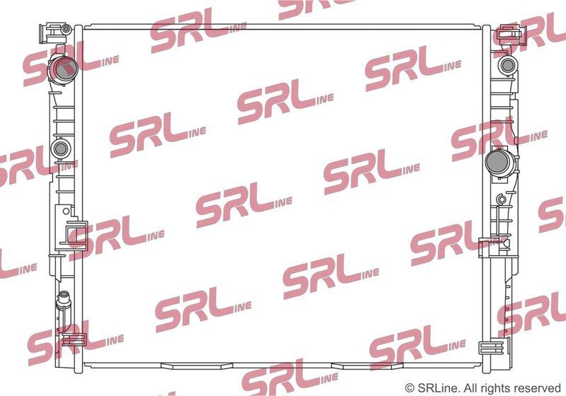 Radiator BMW Seria 5 G30 17-23, 7 G11 15-, motor: 2.0 T, 3.0 d, 3.0 R6 T, intrare/iesire conectare rapida, 630x531x26, SRLine, Aluminiu/ Plastic brazat, 17118476010; 17118576997