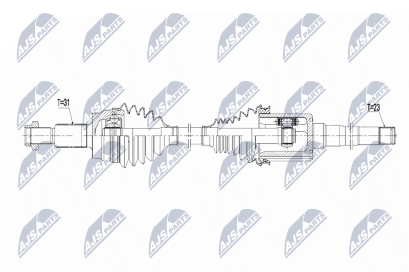 Planetara Jaguar XE 2.0 AWD, 2.0 D AWD 2017-, XF II AWD 2015-; partea din fata, dreapta, cutie viteze automata; C2D42128; NTY, aftermarket