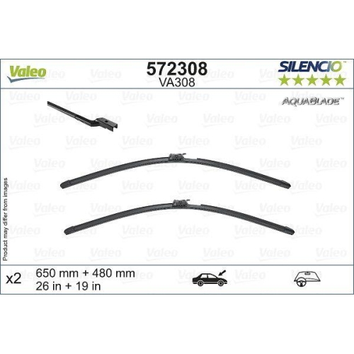VALEO lamela stergator SILENCIO AQUABLADE SET