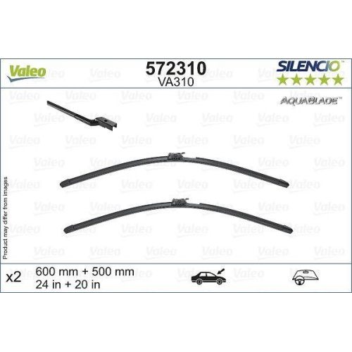 VALEO lamela stergator SILENCIO AQUABLADE SET
