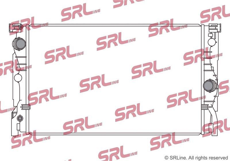 Radiator BMW Seria 5 G30 17-23, 6 Gt (G32) 17-, 7 G11 15-, 8 (G15) 18-, motor: 2.0 d, 3.0 d, intrare/iesire conectare rapida, 628x383x26, SRLine, Aluminiu/ Plastic brazat, 17118474824; 17118576506