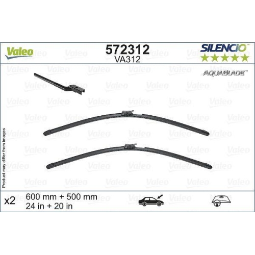 VALEO lamela stergator SILENCIO AQUABLADE SET