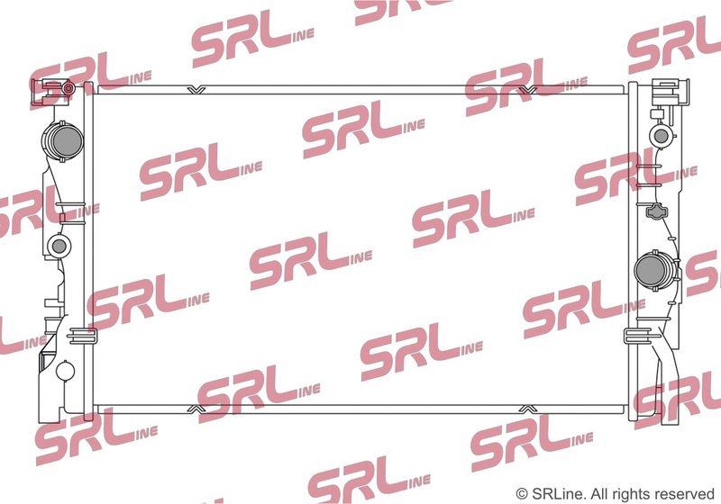 Radiator BMW Seria 5 G30 17-23, motor: 2.0 T, intrare/iesire conectare rapida, 628x365x26, SRLine, Aluminiu/ Plastic brazat, 17118699790; 8699790