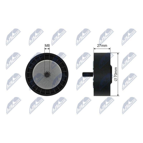 Rola ghidare curea transmisie Bmw Seria 3 E46, 5 E60, 7 E65, 2.0-4.0d, 226-99