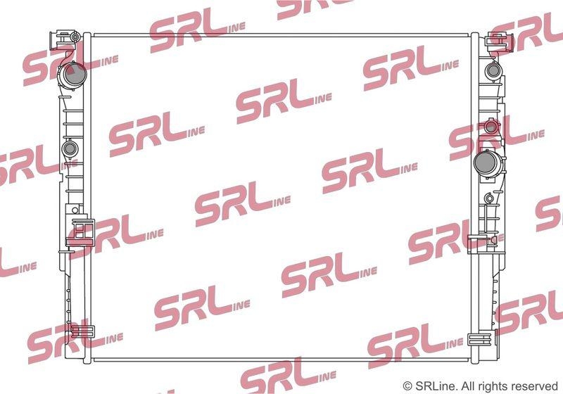 Radiator BMW Seria 5 G30 17-23, 7 G11 15-, motor: 4.4 V8 T, intrare/iesire conectare rapida, 627x528x26, SRLine, Aluminiu/ Plastic brazat, 17118632404; 8632404