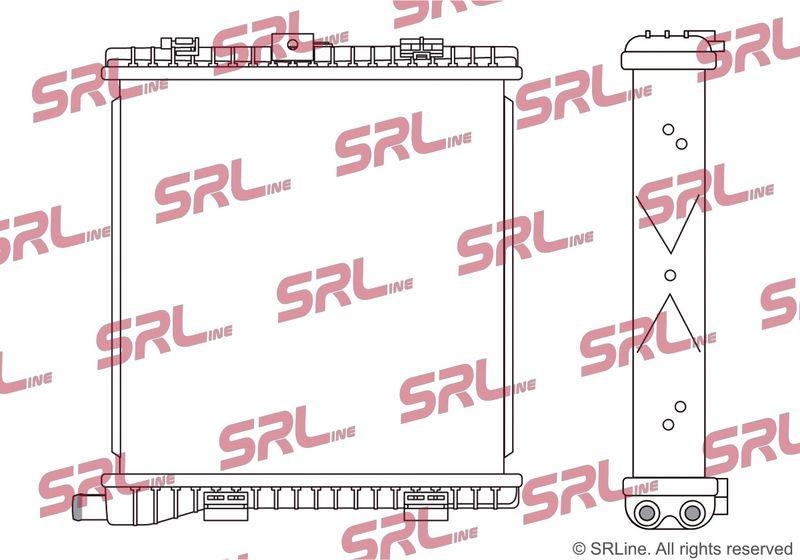 Radiator Audi E-Tron Gt 21-; Porsche Taycan 19-, motor: EV, 345x354x56, SRLine, Aluminiu/ Plastic brazat, 9J1121251A