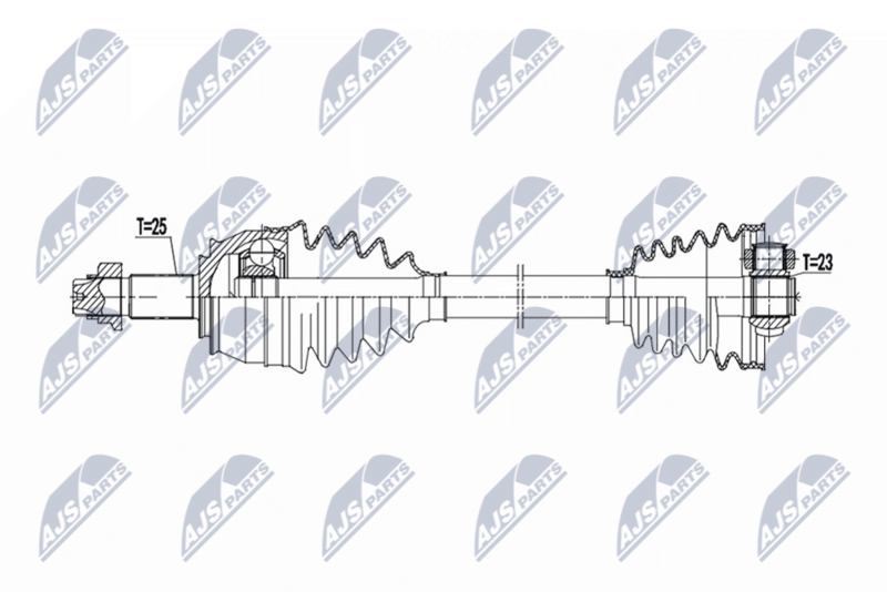 Cap planetara Fiat Fiorino 1.3 D Multijet 2007-, Qubo 1.3 D Multijet 2008-, Idea 1.3 D Multijet 2004-; Lancia Musa 1.3 D Multijet 2004-, Ypsilon 1.3 JTD 2003-, 1.3 D Multijet 2006-; partea stanga, cv manuala / automata; 51934092; NTY, aftermarket