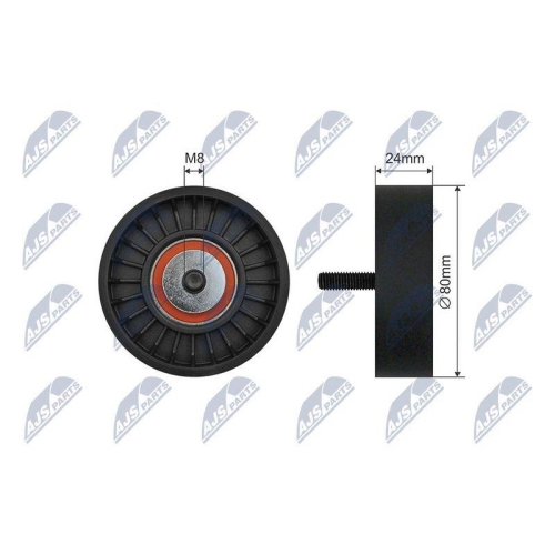 Rola ghidare curea transmisie Bmw 3, 5, 7 (E36, E34, E39, E38), Opel Omega B 1.8-2.5 Td 1991-2003, 37-73