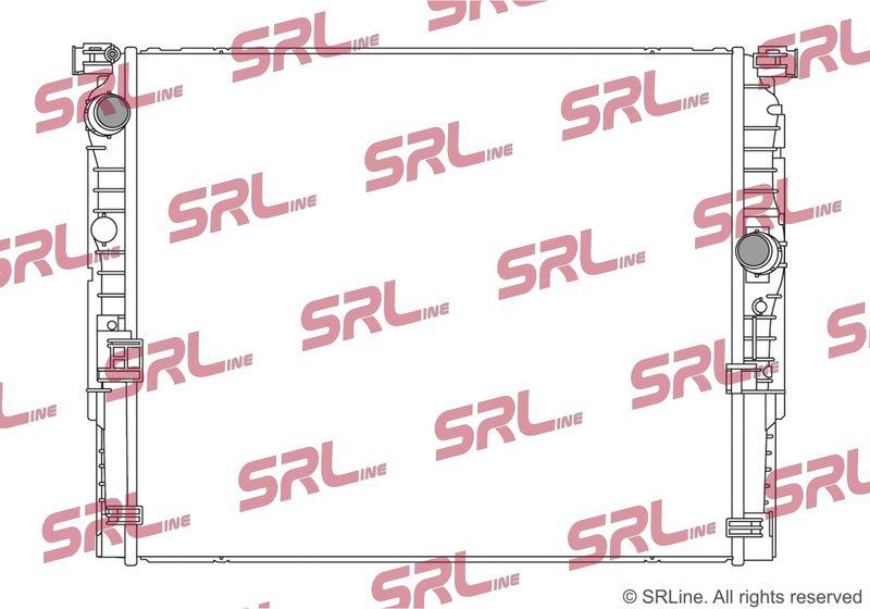 Radiator BMW Seria 5 G30 17-23, 7 G11 15-, motor: 2.0 h, 2.0 T, intrare/iesire conectare rapida; PHEV, 630x542x26, SRLine, Aluminiu/ Plastic brazat, 17118619616; 17118743666
