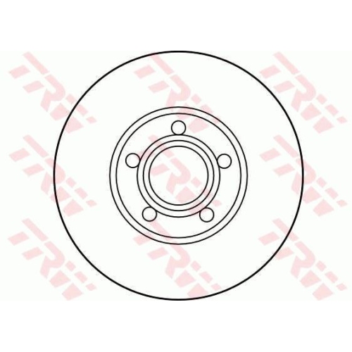 Disc frana Trw DF2650, parte montare : Punte fata