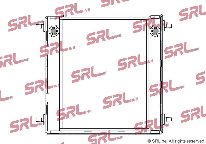 Radiator BMW Seria 5 G30 17-23, 6 Gt (G32) 17-, 7 G11 15-, 8 (G15) 18-, motor: 2.0 T, 3.0 R6 T, 4.4 V8 T, radiator auxiliar; intrare/iesire conectare rapida; cu rama plastic, 240x240x26, SRLine, miez si rezervor din aluminiu brazat, 17118620207; 8620207