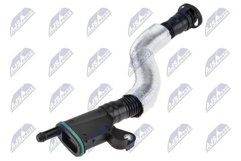 Furtun aerisire bloc motor VW Passat B6, B7 1.8 TSI, 2.0 TSI 2007-, Golf VI 1.8 TSI, 2.0 GTI 2009-, Skoda Octavia II 1.8 TSI, 2.0 TSI 2007-, Audi A3 1.8, 2.0 2004-, Seat Leon 1.8, 2.0 2007-; 06J103213E; NTY, aftermarket