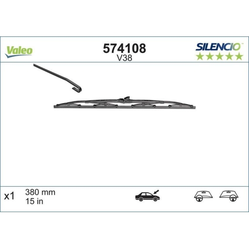 VALEO lamela stergator SILENCIO CONVENTIONAL SINGLE