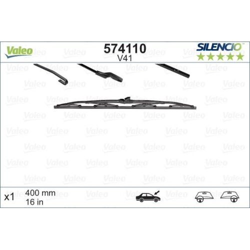 VALEO lamela stergator SILENCIO CONVENTIONAL SINGLE