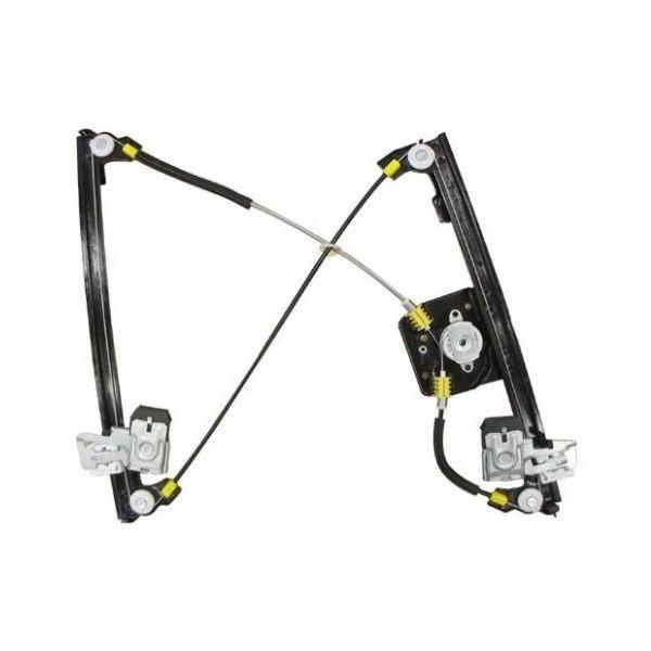 Macara geam Volkswagen Polo 6K (1995-2001) Classic Variant ; Caddy 1995-2004, Seat Ibiza 6k / Cordoba 6k 1993-2002, Inca 1995-2003 pentru modele cu 4/5 usi, usa Fata partea Stanga , electrica, pentru motoras cu 2 pini