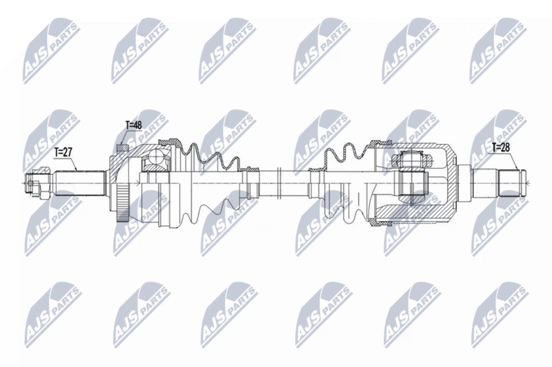 Planetara Kia Carens III 2006-; partea stanga, cutie viteze manuala / automata; 49501-1D701; NTY, aftermarket