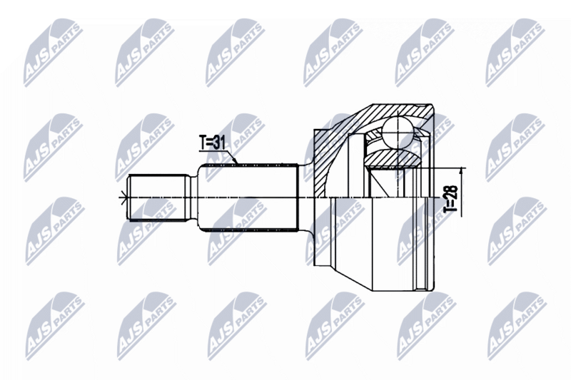 Cap planetara Land Rover Range Rover IV (L405) 2012-, Sport II (L494) 2013-; partea din spate, stanga = dreapta, cutie viteze automata; LR034511; NTY, aftermarket