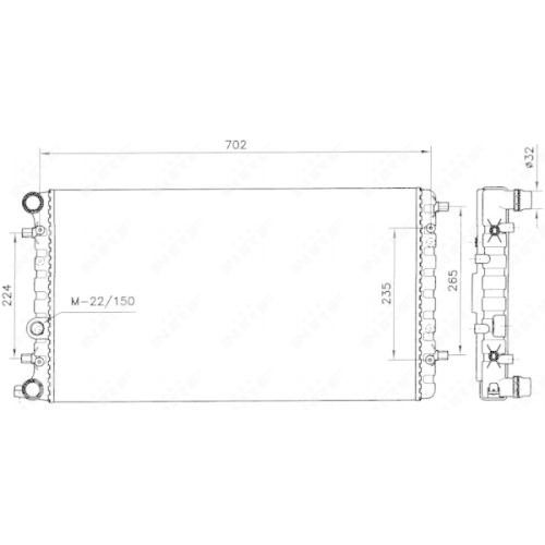 Radiator racire motor Nrf 58143