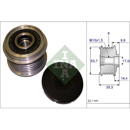 Fulie alternator Ina 535020310