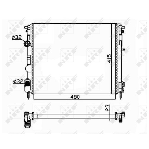 Radiator racire motor Nrf 58148