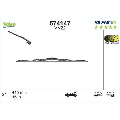 VALEO lamela stergator SILENCIO CONVENTIONAL SINGLE