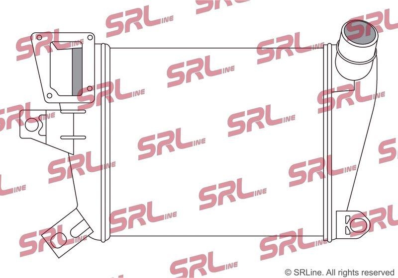 Intercooler Mazda 3 03-09, 3 09-13, 6 02-07, Cx-7 06-, motor: 2.3 T, 323x282x48, SRLine, miez si rezervor din aluminiu brazat, L33X13565A