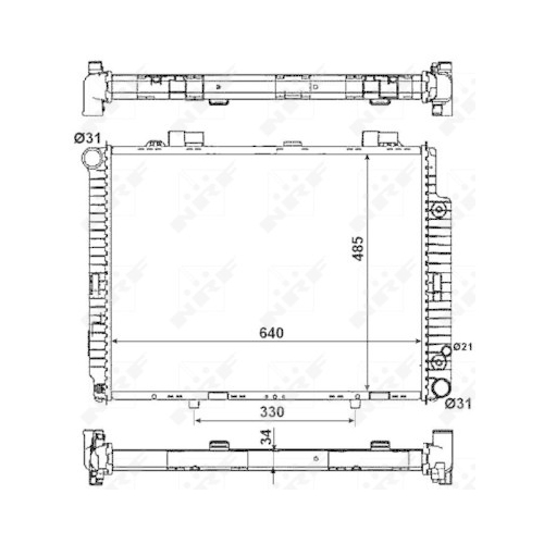 Radiator racire motor Nrf 58159