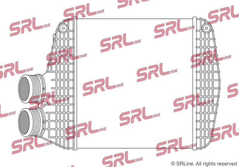 Intercooler Maserati Ghibli 13-, Levante 16-, Quattroporte 13-, motor: 3.0 V6 T, intercooler dreapta, 260x300x80, SRLine, Aluminiu/ Plastic brazat, 16474840; 16484792