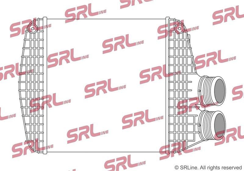 Intercooler Maserati Ghibli 13-, Levante 16-, Quattroporte 13-, motor: 3.0 V6 T, 260x300x80, SRLine, Aluminiu/ Plastic brazat, 16462881; 670004975