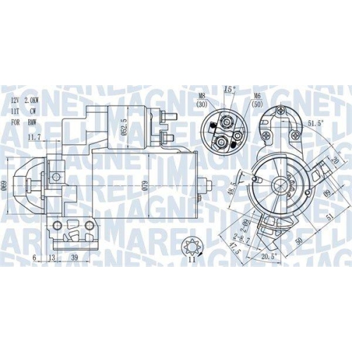 Electromotor Bmw, 120 d, 320 d, 320 d xDrive, 330 D, 330 d xDrive, 520 D, 530 d, 530 d xDrive, 730 d, sDrive 20 d, xDrive 20 d, 2.0 sd, xDrive 30 d