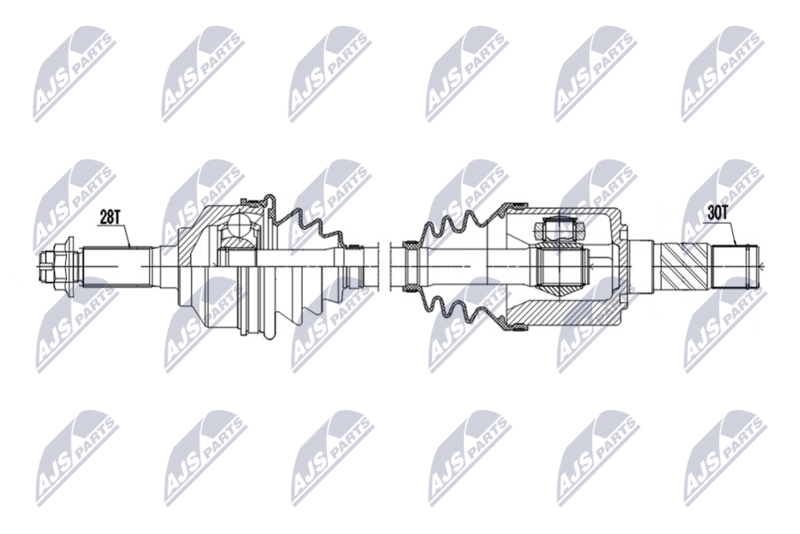 Planetara Kia Sorento I 2.4, 2.5 CRDI, 3.3, 3.5 2002-; partea din fata, stanga, cutie viteze manuala, automata; 49501-3E111; NTY, aftermarket
