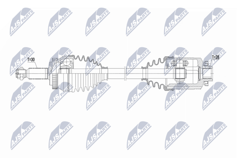 Planetara Kia Sportage 2.0 CRDI 2WD, 4WD 2006-2010; partea din fata, dreapta, cutie viteze manuala / automata; 49500-1F710; NTY, aftermarket